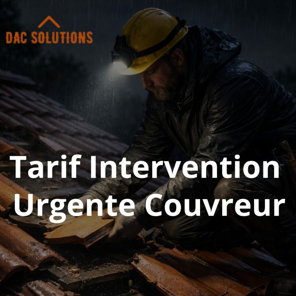 prix intervention urgente toiture couvreur